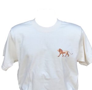 Lion (Printed on Right Chest) - White