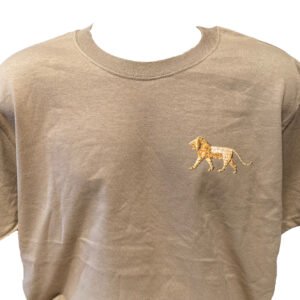 Lion (Printed on Right Chest) - Moss Brown